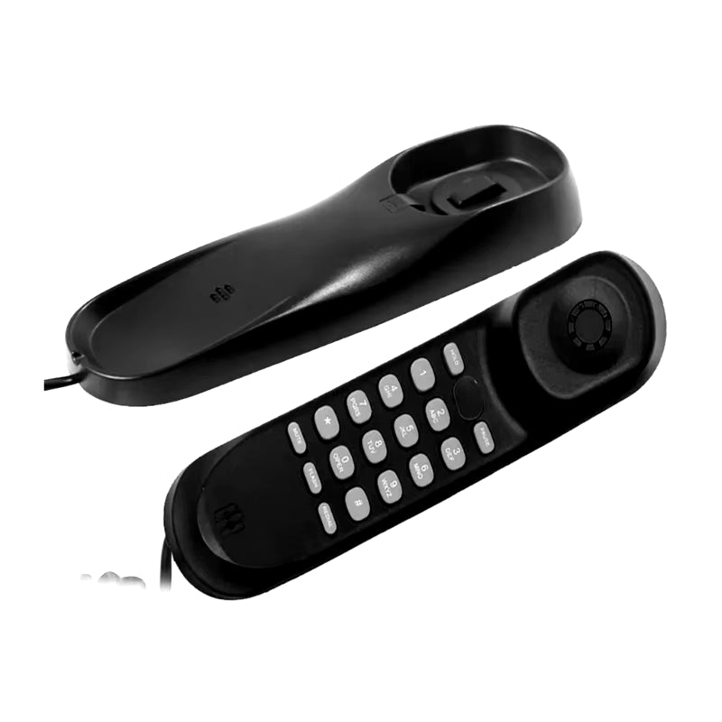 Corded Wall Phone, Trimline Phone for Hotel, Landline Wall Telephone Set for Home/Bathroom/School/Office