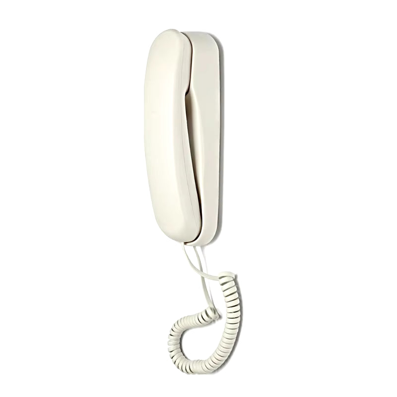 Corded Wall Phone, Trimline Phone for Hotel, Landline Wall Telephone Set for Home/Bathroom/School/Office