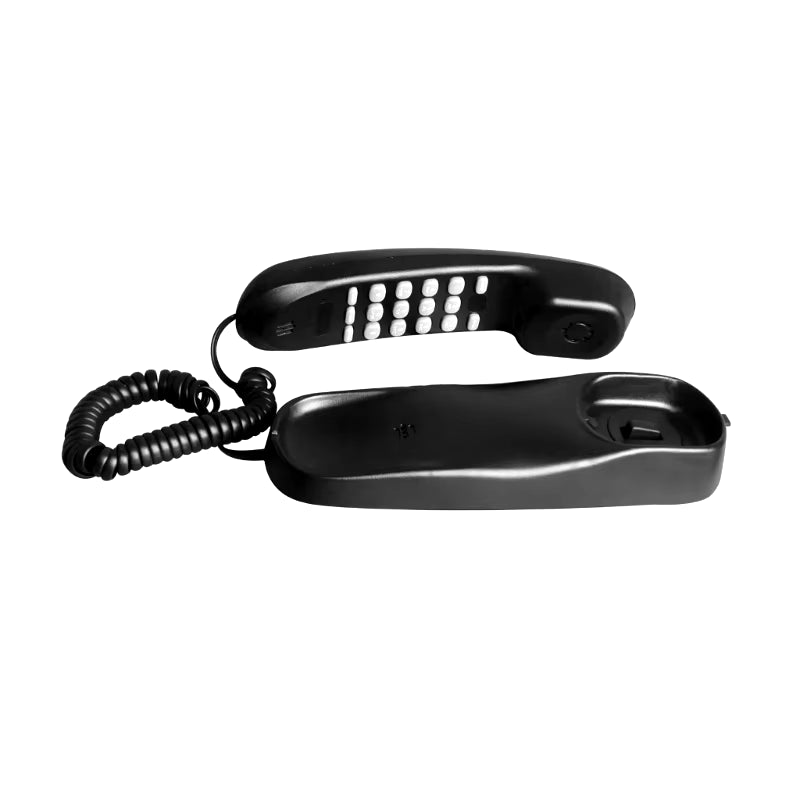 Corded Wall Phone, Trimline Phone for Hotel, Landline Wall Telephone Set for Home/Bathroom/School/Office