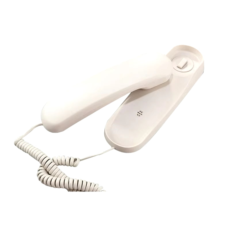 Corded Wall Phone, Trimline Phone for Hotel, Landline Wall Telephone Set for Home/Bathroom/School/Office